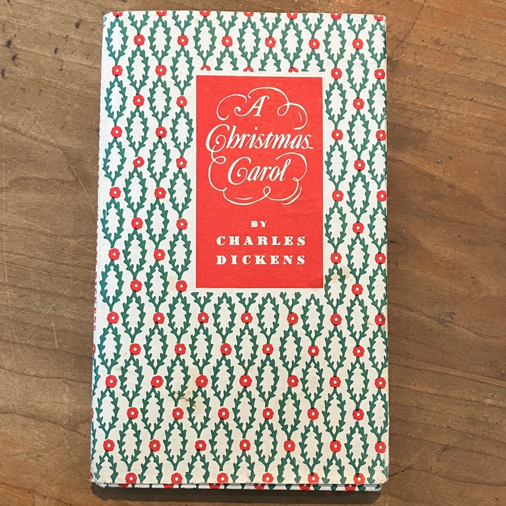 A Christmas Carol by Charles Dickens -  hardcover vintage Book